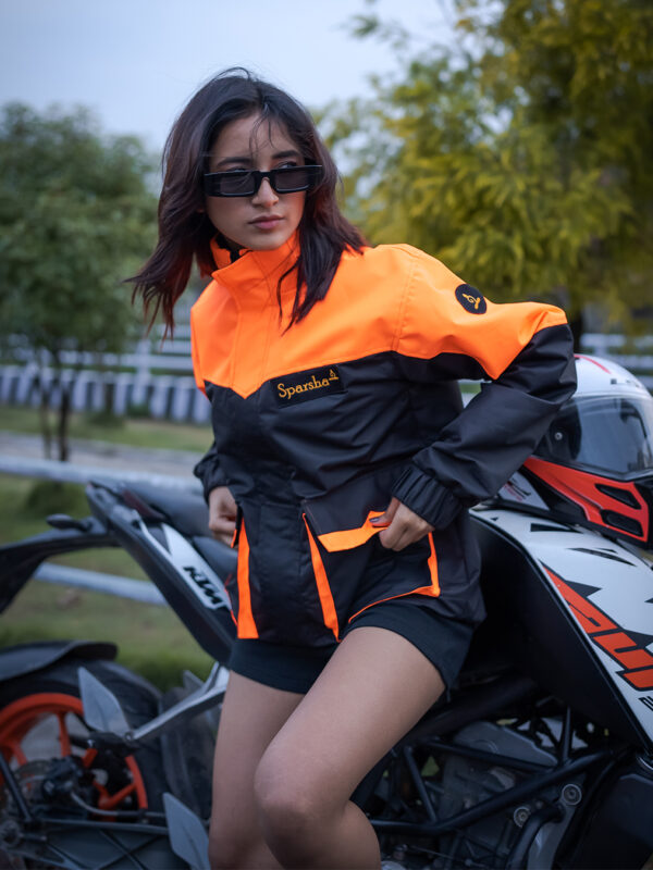 Storm Hunter- Traffic Orange & Black (Unisex Jacket)