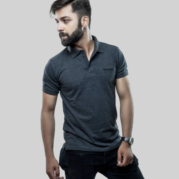 Polo T-Shirt- Dark Grey