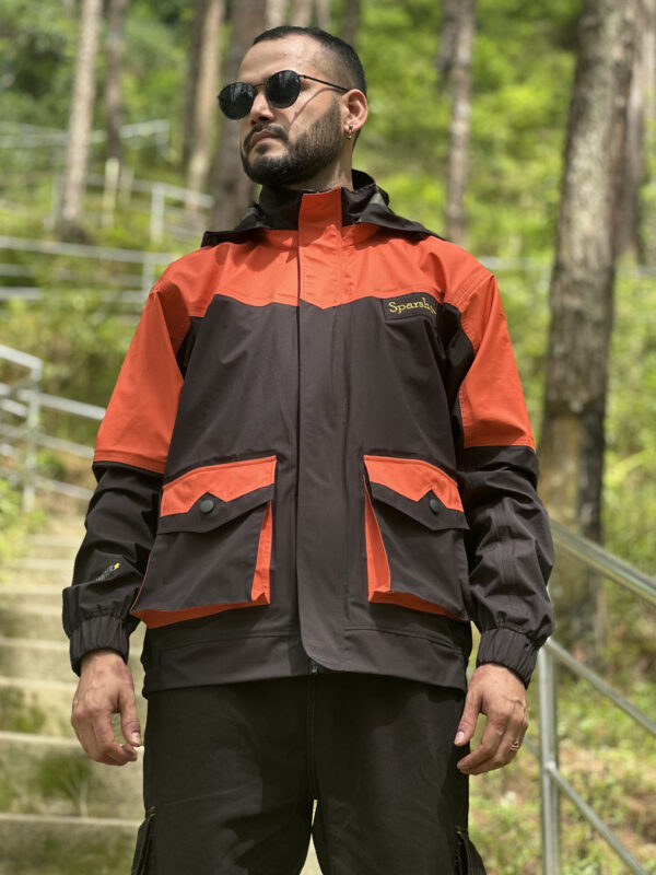 Storm Hunter 2.0- Orange Black (Unisex Jacket) : THE DAWN