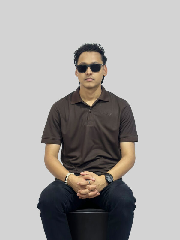 Polo T-Shirt – Dark Brown