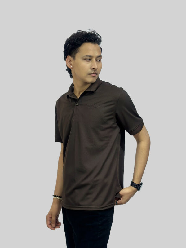 Polo T-Shirt – Dark Brown