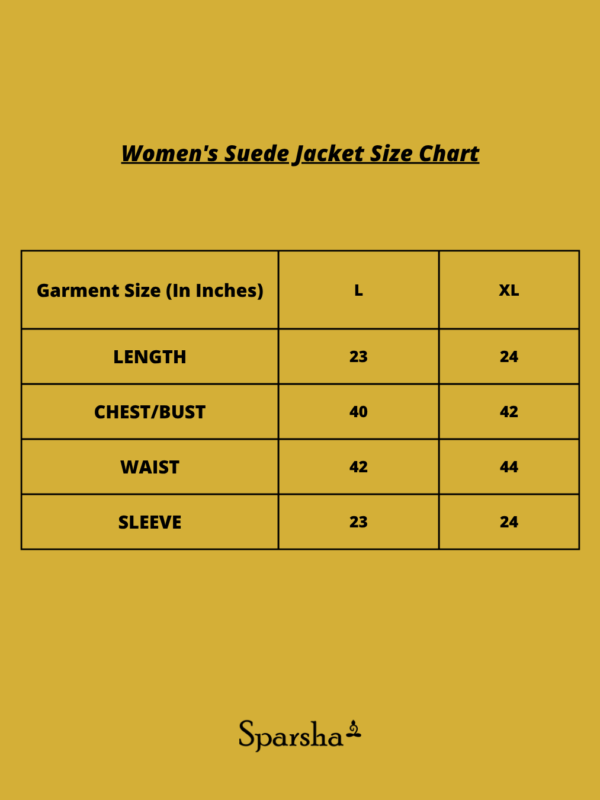 Sparsha Suede Jacket For Women (Black)