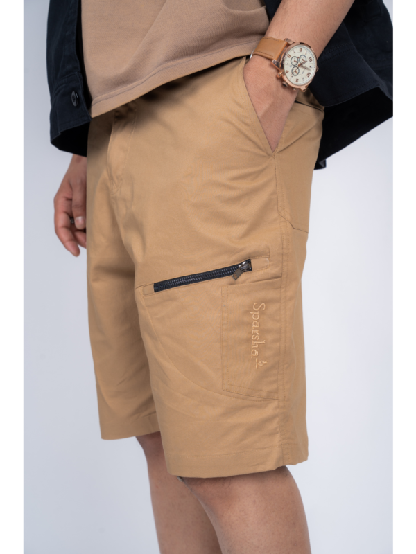 Twill Half Pant Beige