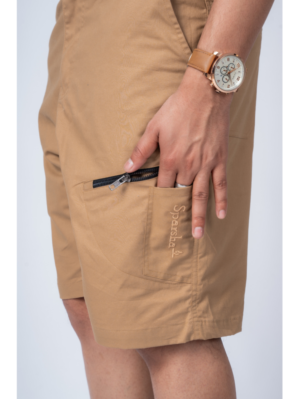 Twill Half Pant Beige